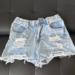 Distressed Denim Women's Shorts